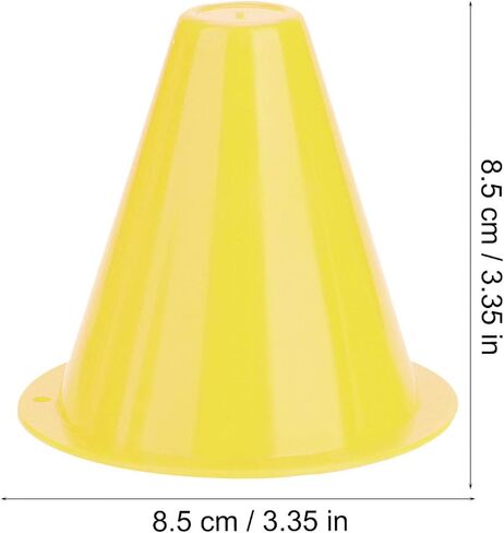 Cocoarm Pack of 10 Marker Cones, Football Marker Cones, Traffic Cones, Marker Cones, Training aids, Multifunctional Cones for Children, Football, Equestrian Sports, Home Fitness and Dog Training in Saudi Arabia