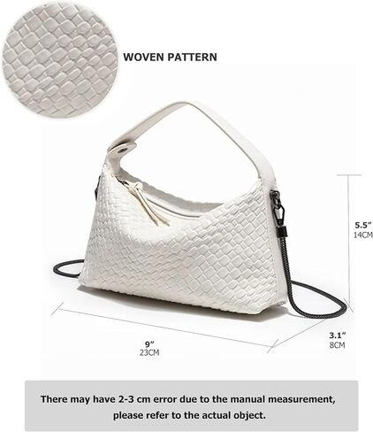 Hobo Bag for Women Vegan Leather Small Tote Crossbody Shoulder Purse Top Handle Handbag Satchel with Metal Chain in Saudi Arabia