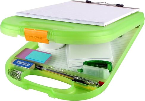 Dexas Clipcase 2 Storage Clipboard with Rounded Handle, Orange. Organize in Style for Home, School, Work, or Trades! Ideal for Teachers, Nurses, Students, Homeschooling, and Beyond.Range in Saudi Arabia