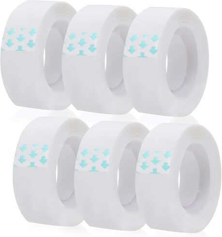Invisible Tape 6 Rolls, Matte Finish Magic Tape, 0.7" x 1000 Inch 1" Core White Foggy Translucent Writable Tape Rolls for Writing, Painting and Label, Repairable Tape for School, Home, Office in Saudi Arabia