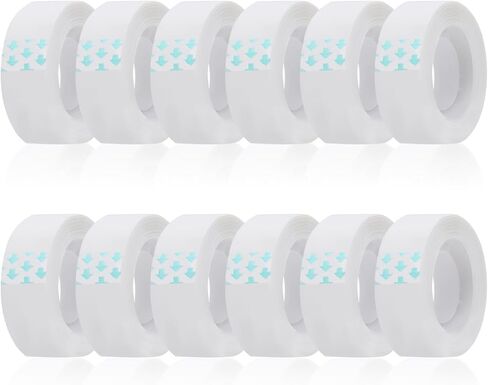 Invisible Tape 6 Rolls, Matte Finish Magic Tape, 0.7" x 1000 Inch 1" Core White Foggy Translucent Writable Tape Rolls for Writing, Painting and Label, Repairable Tape for School, Home, Office in Saudi Arabia