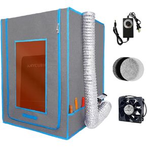 حاوية طابعة ثلاثية الأبعاد من الراتنج مع مجموعة تهوية للتحكم في السرعة وغطاء مقاوم للغبار متوافق مع طابعة ELEGOO Saturn 4 Ultra Mars 5 Ultra وEnder 3 V3 SE/KE/Ender3 Pro/Ender 3 V2/S1/Neo ثلاثية الأبعاد in Kuwait