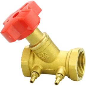1-1/4inch Brass Double Regulating Balance Flow Meter Valve Manual Digital Control Circuit Balancing Valves in Kuwait