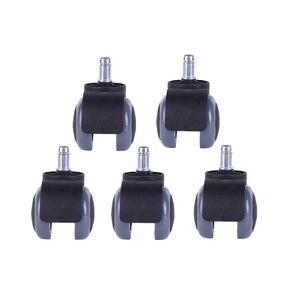 5PCS Casters 2 Inch 11mm Furniture Gray PU Office Chair Snap Ring in Kuwait
