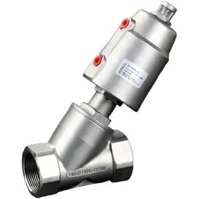 DN50 304 Stainless Steel Pneumatic Seat Valve 16bar for Steam Gas Oil Normally Closed Angle Seat Valve Pneumatic in Saudi Arabia