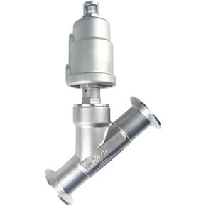 DN25 الفولاذ المقاوم للصدأ هوائي سريع التثبيت صمام مقعد زاوية مغلق عادة صمام مقعد PTFE الختم (مغلق مزدوج التمثيل) in Kuwait