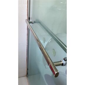 Bathroom Door Handle for Glass Door,Full Polished Stainless Steel Finish Single-Sided Glass Door Pull Handle,Replacement Pull Handle (Size : 400mm) in Kuwait