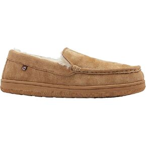 Lamo Footwear Men's Harrison Wool Slippers Moc Toe Charcoal 9 D in Saudi Arabia