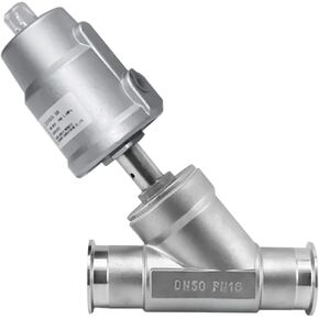 DN50 الفولاذ المقاوم للصدأ هوائي سريع التثبيت صمام مقعد زاوية مغلق عادة صمام مقعد PTFE الختم (مغلق مزدوج التمثيل) in Kuwait