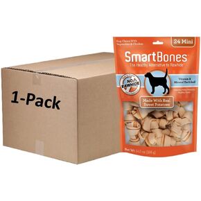 Smartbones Large Phets ، عامل الكلب الخاص بك بمضغ خالٍ من الجلود المصنوع من لحوم حقيقية وخضروات 3 (حزمة 24) in Kuwait