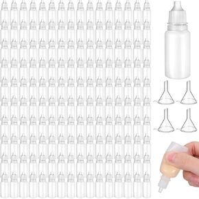 160 Pcs Plastic Dropper Bottle Bulk 15ml Empty Eye Dropper Bottle Small Liquid Squeeze, Refillable Plastic Bottles with Caps Plug for Oil Eye Liquid, Mini Travel Size Liquid Medicine Container in Kuwait