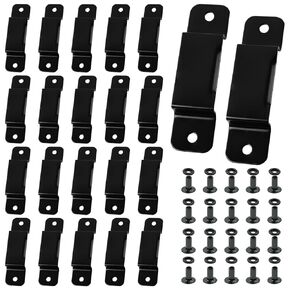 20PCS Tape Measure Clip, Black Metal Belt Clip with Screws, Universal Electrical Tape Holder for Tool Belt, Work-wear, Holster - Heavy Duty Tape Measure Accessories in Kuwait