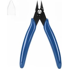5 Inch Micro Wire Cutters, 2 Pack Precision Flush Cutters, Sharp Zip Tie Cutter, Small Flush Cut Pliers for Crafting, Floral, 3D Print, Jewelry Making, Plastic Models, Electronics in Saudi Arabia