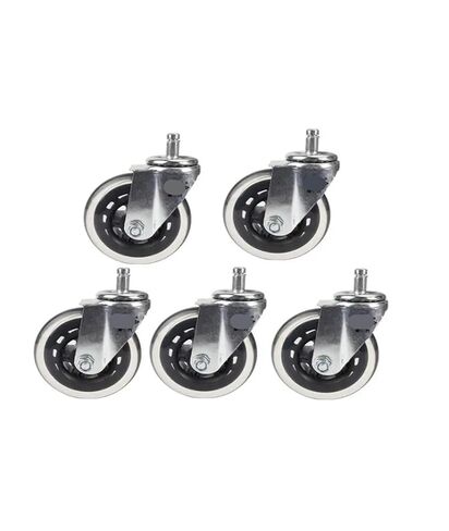5PCS 4-inch PU Iron Wire Elastic retaining Ring Galvanized Roller Skate Wheel Scooter in Kuwait