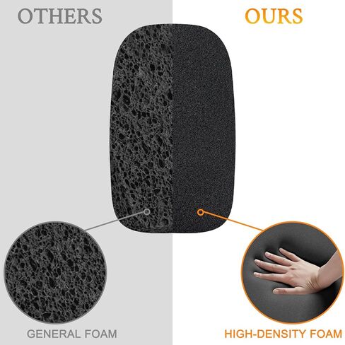 SOULWIT 4Pcs Protective Microphone Foam Cover Pop Filter for Corsair Void Series, HS35/HS55/HS60/HS65/HS70/HS80/Virtuoso Series Headphones, Mic Cover WindScreen with High-Density Foam - Black in Saudi Arabia