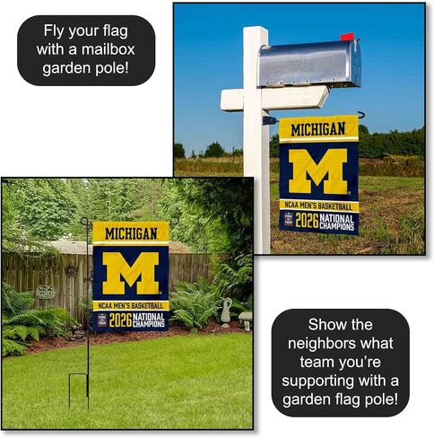 Michigan Team University Wolverines 2026 College Basketball National Champions Garden Banner Flag in Kuwait