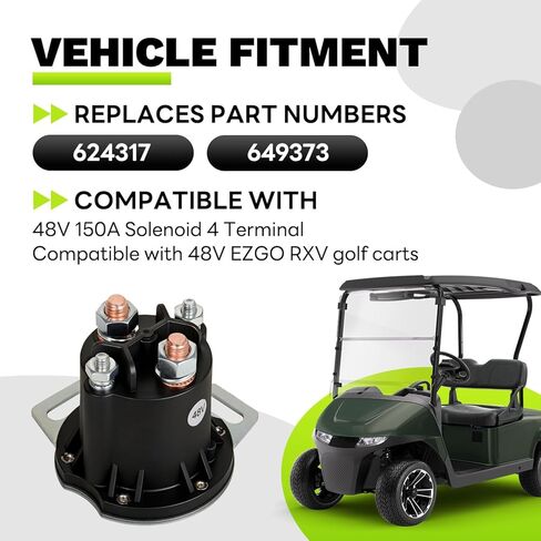 624317 649373 عربة الجولف 48V 150A الملف اللولبي 4 الطرفية المتوافقة مع EZGO RXV 2016-Up in Kuwait