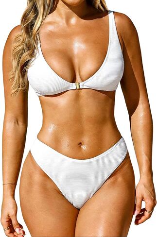 Women Sexy Push Up Bikini Sets Two Piece Swimsuit Front Buckle Bathing Suits Swimwear in Saudi Arabia