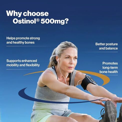 ZYCAL Ostinol القوة القصوى 500 ملغ - مكمل للعظام والمفاصل لفقدان العظام الشديد وخلل المفاصل - 60 كبسولة in Kuwait