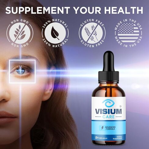 (5 عبوات) قطرات Visium Care، قطرات VisiumCare الرسمية مع جميع المكونات الطبيعية، تركيبة فيتامين الصحة والعافية الشاملة، أقصى قدر من القوة، دعم نمط الحياة النشط متعدد الفيتامينات (150 حصة) in Kuwait