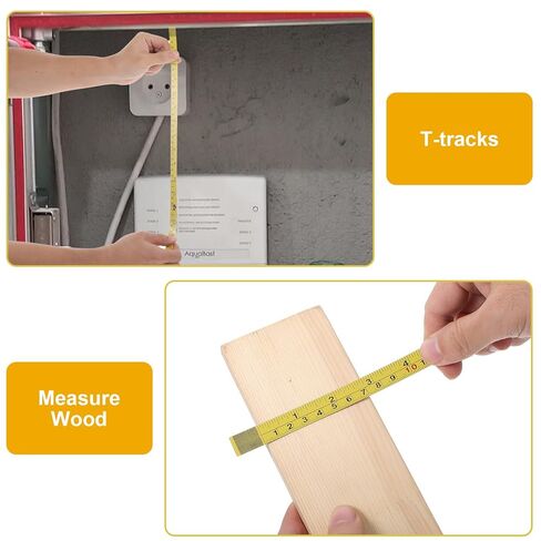 2Pcs Steel Measure Tape Steel Self-Adhesive Measuring Tape Ruler Tape Imperial & Metric Tape Measure Sticker Ruler Left to Right Reading Tape Measure Sticker for Woodworking, Drafting Table 39inches in Kuwait