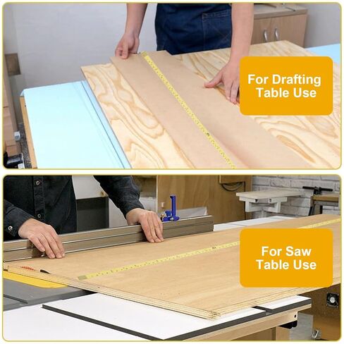 2Pcs Steel Measure Tape Steel Self-Adhesive Measuring Tape Ruler Tape Imperial & Metric Tape Measure Sticker Ruler Left to Right Reading Tape Measure Sticker for Woodworking, Drafting Table 39inches in Kuwait