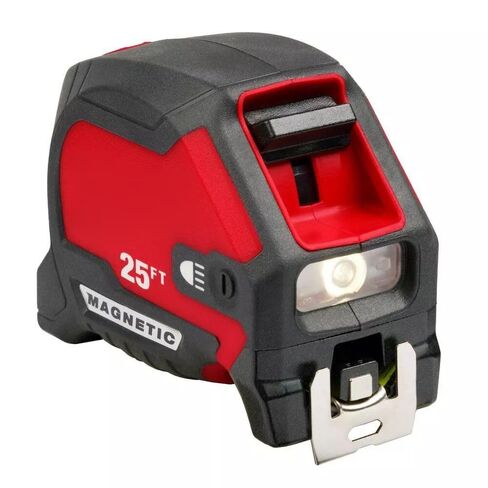 Tape Measure, 25 ft Magnetic, Rechargeable 100L Light, Model 48-22-0428 in Kuwait