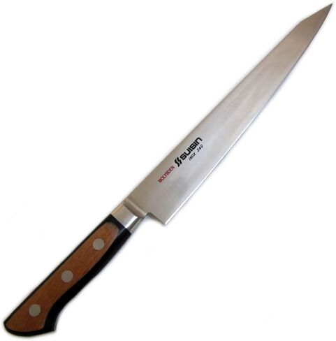 Houcho.com سلسلة سكاكين Suisin Inox على الطراز الغربي، صناعة ساكاي الأصلية، فولاذ إينوكس 9.4 بوصة (240 مم) سكين Sujihiki in Kuwait