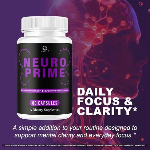 (3 Pack) Neuro Prime - Neuro Prime Advanced Formula Capsules, NeuroPrime Pills All Natural Ingredients Daily Premium Support Vitamins for Overall Health & Wellness Reviews, 180 Capsules for 3 Months in Kuwait