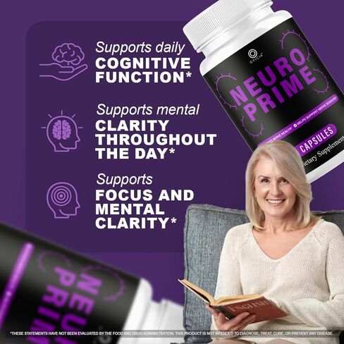(3 Pack) Neuro Prime - Neuro Prime Advanced Formula Capsules, NeuroPrime Pills All Natural Ingredients Daily Premium Support Vitamins for Overall Health & Wellness Reviews, 180 Capsules for 3 Months in Kuwait