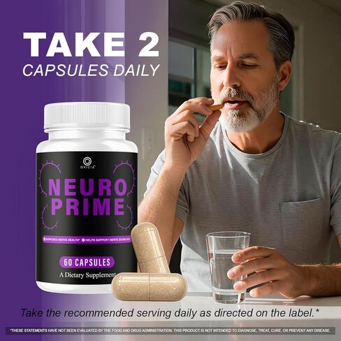 (3 Pack) Neuro Prime - Neuro Prime Advanced Formula Capsules, NeuroPrime Pills All Natural Ingredients Daily Premium Support Vitamins for Overall Health & Wellness Reviews, 180 Capsules for 3 Months in Kuwait