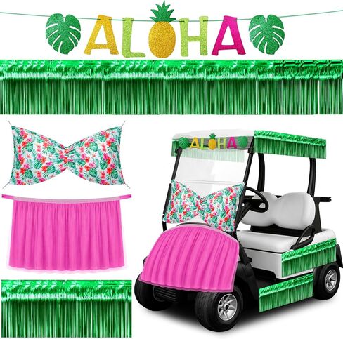 Tudomro Golf Cart Parade Decorations Huge Tutu Skirt Underwear Decoration Pennant Banner Hanging Fringe Banner for Supplies Activities in Kuwait