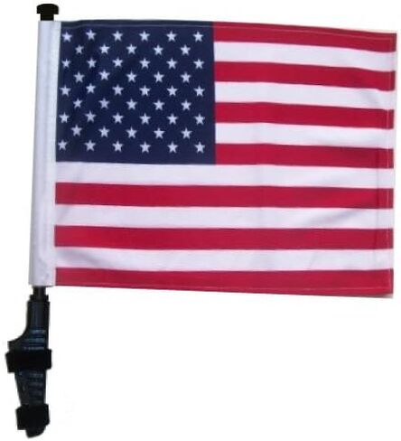 USA Golf Cart Flag with SSP Flags EZ On & Off Bracket in Kuwait