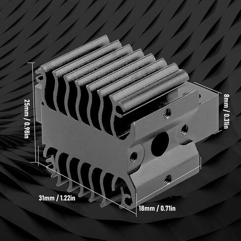 مجموعة Eujgoov Ender 3 V3 Plus المعدنية المتكاملة بالكامل، مجموعة Hotend سخان السيراميك، كسر الحرارة من سبائك Ti، فوهة بقطر 0.4 مم، متوافقة مع PLA وABS وPETG in Kuwait