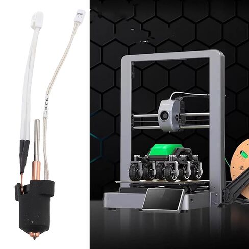مجموعة Eujgoov Ender 3 V3 Plus المعدنية المتكاملة بالكامل، مجموعة Hotend سخان السيراميك، كسر الحرارة من سبائك Ti، فوهة بقطر 0.4 مم، متوافقة مع PLA وABS وPETG in Kuwait