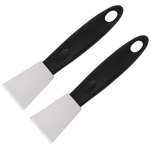 2pcs 3D Printer Scraper Set, Stainless Steel Straight Head Scraper with Non-Slip Plastic Grip Professional 3D Printer Bed Accessories for Model Removal in Kuwait