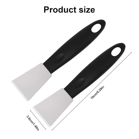 2pcs 3D Printer Scraper Set, Stainless Steel Straight Head Scraper with Non-Slip Plastic Grip Professional 3D Printer Bed Accessories for Model Removal in Kuwait