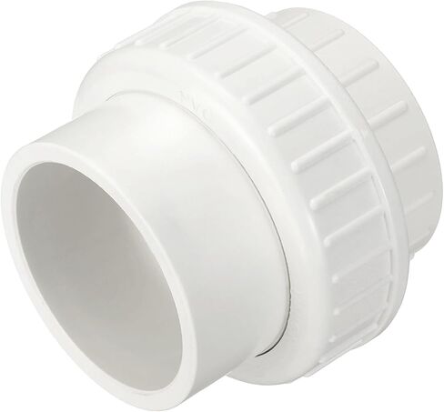 DTGN 1Pcs 3" PVC Union Coupling Pipe Fitting, SCH40 (Socket x Socket) Furniture Grade PVC Slip Union Coupling Adapter for Pipe Connection, Hose Extension, White in Kuwait