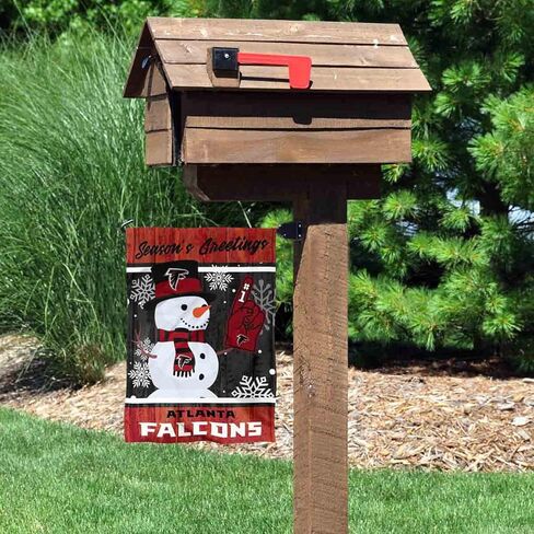 Atlanta Falcons Holiday Winter Snow Garden Flag Double Sided Banner in Kuwait