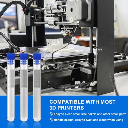 50 Pieces 3D Printer Nozzle Cleaning Needles Kit 0.4mm Stainless Steel Precision Cleaning Tool for 3D Printer Accessory for Clogged Nozzle Maintenance in Kuwait