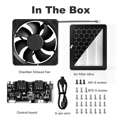 Original Bamboo P2S External Exhaust Fan + Replacement HEPA+Activated Carbon P2S Filter –P2S External Exhaust Fan kit Smart Auto Mode, Reduces UFPs, VOCs & Odors Upgrade P2S Air Filter System in Kuwait