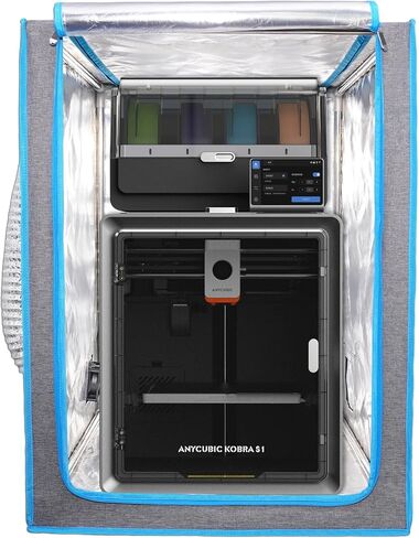 Resin 3D Printer Enclosure with Ventilation Kit Speed Control Vent Dustproof Cover Tent Compatible with ELEGOO Saturn 4 Ultra Mars 5 Ultra, Ender 3 V3 SE/KE/Ender3 Pro/Ender 3 V2/S1/Neo 3D Printer in Kuwait