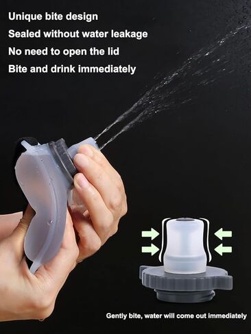 Running Water Bottles Handheld, 7Oz Bike Water Bottle with Adjustable Wrist, Reusable Leakproof Silicone Sports Jug for Marathon Runners Bicycle Cycling Hiking Climbing Jogging, Quick Hydration, Black in Saudi Arabia
