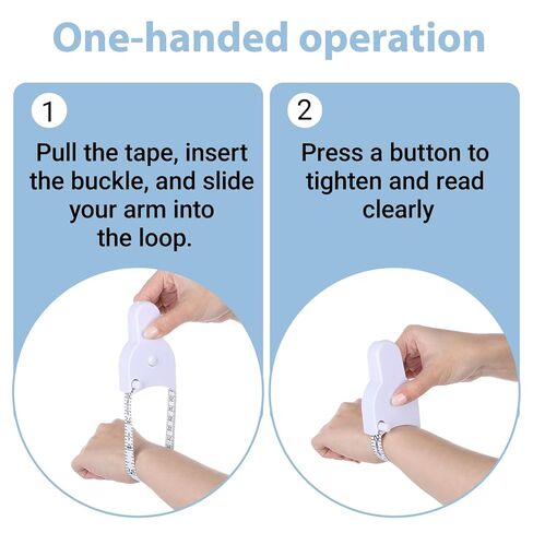 2 PCS Body Measure Tape 60in/150cm, Retractable Measuring Tape with Locking Mechanism and Push-Button Retract, Mini Retractable Tapes Measure for Women Men in Kuwait