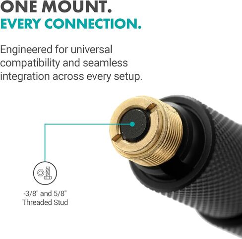 حزمة إنتاج الصوت من Movo Location لميكروفونات البندقية - تتضمن عمود ذراع CMP-17C بطول 9.8 قدم مع كابل XLR مدمج ونظام حماية الزجاج الأمامي/الاهتزاز منطاد in Kuwait