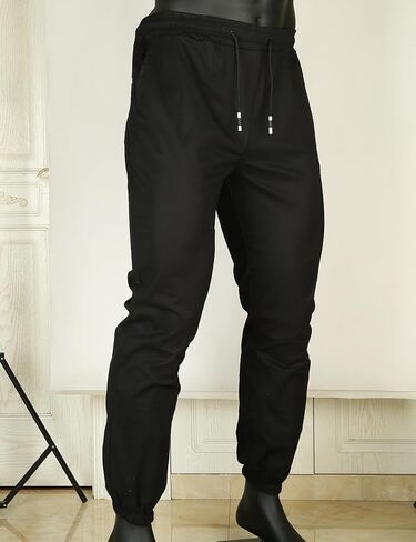 Men Joggers Chino Cargo Pants Hiking Outdoor Recreation Pants Twill Fitness Track Jogging Pants Golf Cotton Pants in Saudi Arabia