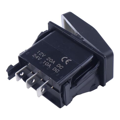 JEENDA 3 مواضع 3 طرفية ON-Off-ON مفتاح الروك لشاحنة التفريغ 13979 20A 12V، مؤقت مزدوج، مفتاح القنب متوافق مع أنظمة قماش القنب وأنظمة مكافحة الجليد in Kuwait