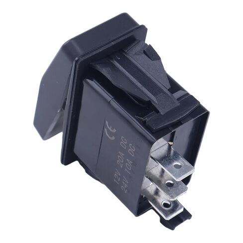 JEENDA 3 مواضع 3 طرفية ON-Off-ON مفتاح الروك لشاحنة التفريغ 13979 20A 12V، مؤقت مزدوج، مفتاح القنب متوافق مع أنظمة قماش القنب وأنظمة مكافحة الجليد in Kuwait