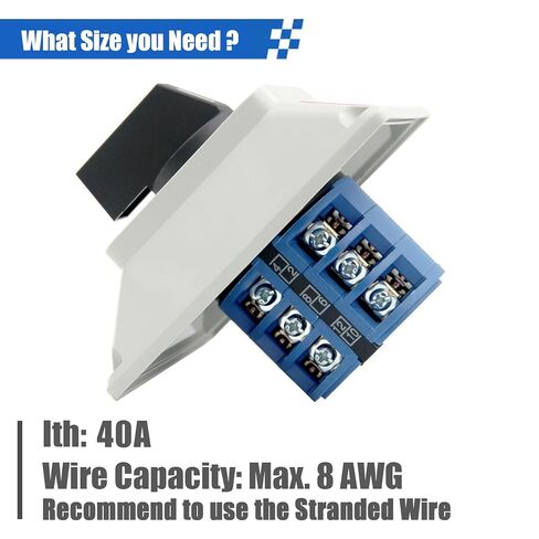40A Changeover Switch with Exterior Box, 4 Positions 3 Poles, Universal Selector Switch, Cam Switch Box IP65 in Kuwait