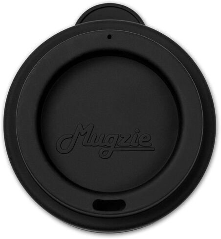 كوب السفر Mugzie سعة 16 أونصة - كوب للشرب مع غطاء بذلة معزول قابل للإزالة - القطارات واللافتات - صورة دان موريس in Kuwait